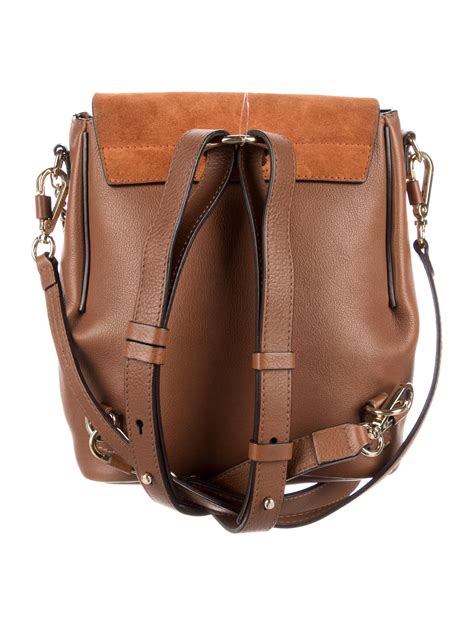 chloe leather backpack.